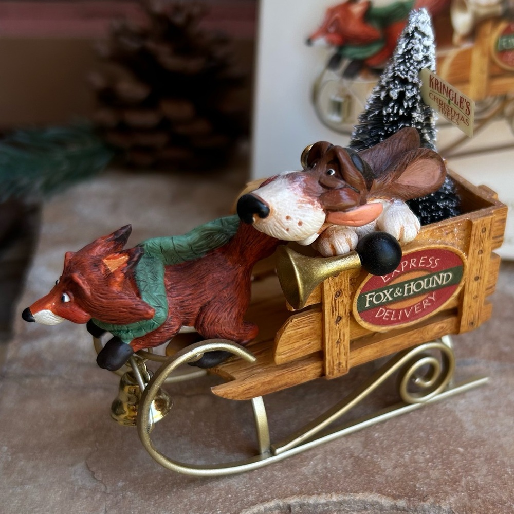 Hallmark Fox and Hound Keepsake Holiday Ornament New in Box